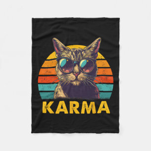 Vintage Cat Music Gifts For Teens Girls Kids Women Fleece Blanket