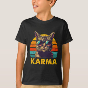 Vintage Cat Music Gifts For Teens Girls Kids Women T-Shirt