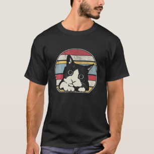 Vintage Cat Retro Style Cute Cat Kitten Lover Men T-Shirt