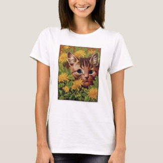 Vintage Cat Show Postcard Louis Wain Illustration  T-Shirt