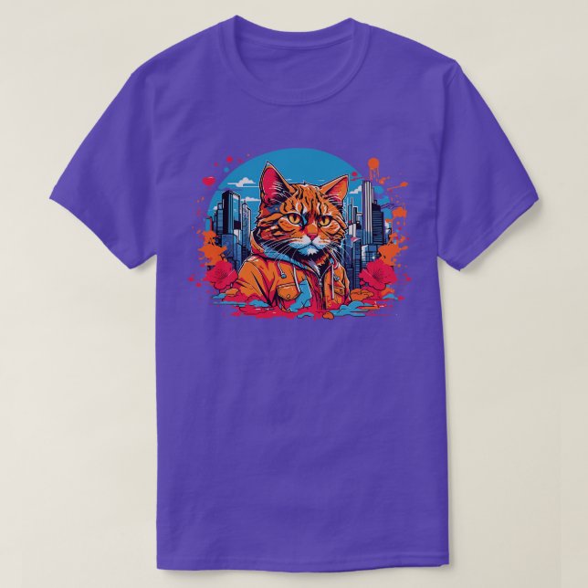 Vintage Cat T-Shirt (Design Front)