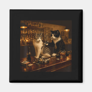 Vintage Cat Tattoo Inked Kitten Artist Gifts for Magnet