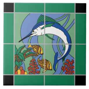 Vintage Catalina Island Marlin Tile