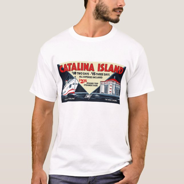 Vintage Catalina Island Steamship and Casino Tee (Front)