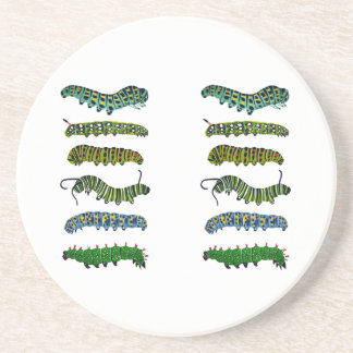 Vintage Caterpillar Illustration Mug  Coaster