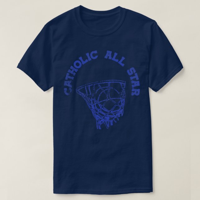 Vintage Catholic All Basketball Practice Tee (Design Front)