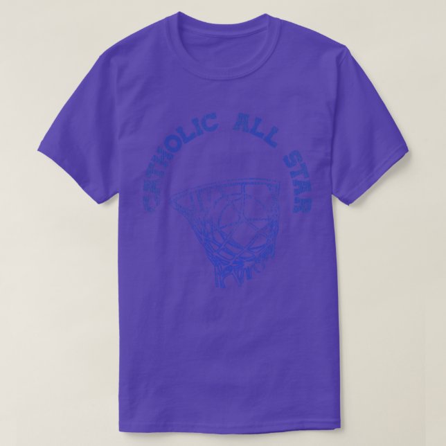 Vintage Catholic All Basketball Practice Tee (Design Front)
