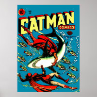 Vintage Catman Comic Book Cover no 32