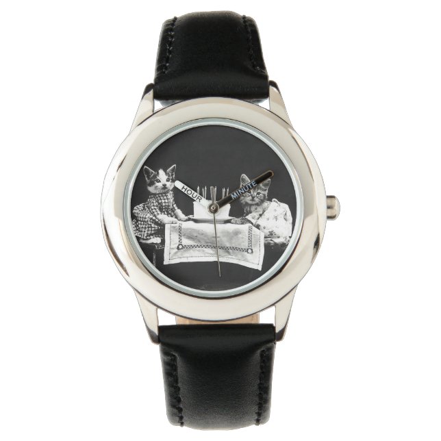 Vintage Cats at a Birthday Party Watch (Front)