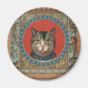 Vintage Cat's Life for Kitty Cat Classic Victorian Magnet