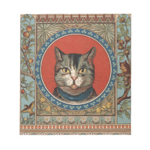 Vintage Cat's Life for Kitty Cat Classic Victorian Notepad