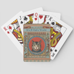 Vintage Cat's Life for Kitty Cat Classic Victorian Playing Cards