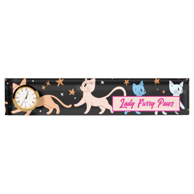 Vintage cats nameplate (Front)
