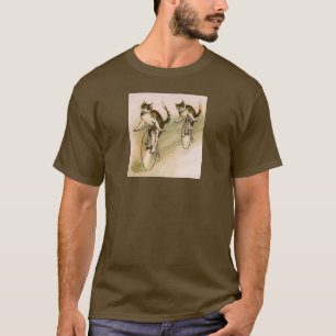 Vintage Cats on Bikes T-Shirt