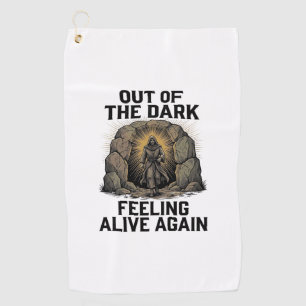 Vintage Cave Revival Engraving Shirt Design_1 Golf Towel