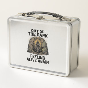 Vintage Cave Revival Engraving Shirt Design_1 Metal Lunch Box