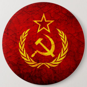Vintage CCCP flag 6 Cm Round Badge