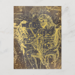 Vintage Celesstial Archer  Postcard