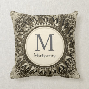 Vintage Celestial Antique Sun Frame - Personalised Cushion