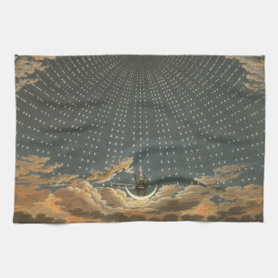 Vintage Celestial Astronomy, Queen of the Night Tea Towel
