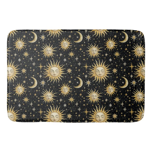 Vintage Celestial  Bath Mat (Front)