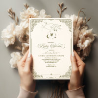 Vintage Celestial Botanical Baby Shower