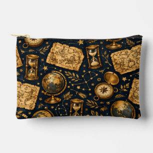 Vintage Celestial Map & Astronomy Pattern Accessory Pouch