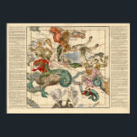 Vintage Celestial Map Cetus Aquarius Andromeda Poster<br><div class="desc">A vintage constellation map depicting Aquarius,  Andromeda,  and Cetus among others.</div>