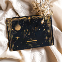 Vintage Celestial Moon Stars Wedding
