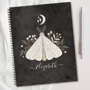 Vintage Celestial Mystical Moth Journal Notebook