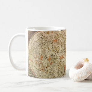 Vintage Celestial Planisphere Map by Joseph Moxon Coffee Mug