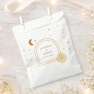 Vintage Celestial Stars Moon Wedding Favour Bags