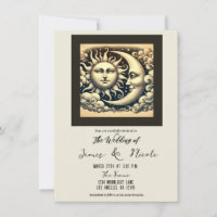 Vintage Celestial Sun & Moon Wedding