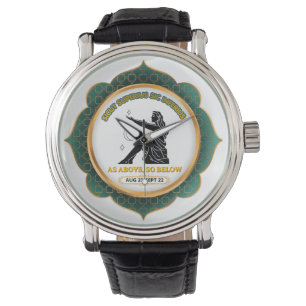 Vintage Celestial Virgo Zodiac Poster Watch