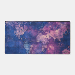 Vintage Celestial World Map (10) Desk Mat