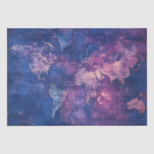 Vintage Celestial World Map (10) Tissue Paper