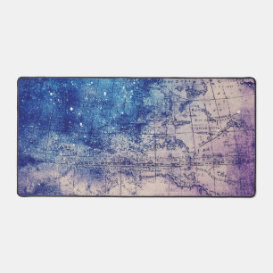 Vintage Celestial World Map (14) Desk Mat