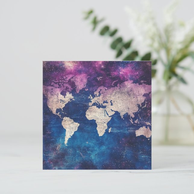 Vintage Celestial World Map (4) (Standing Front)