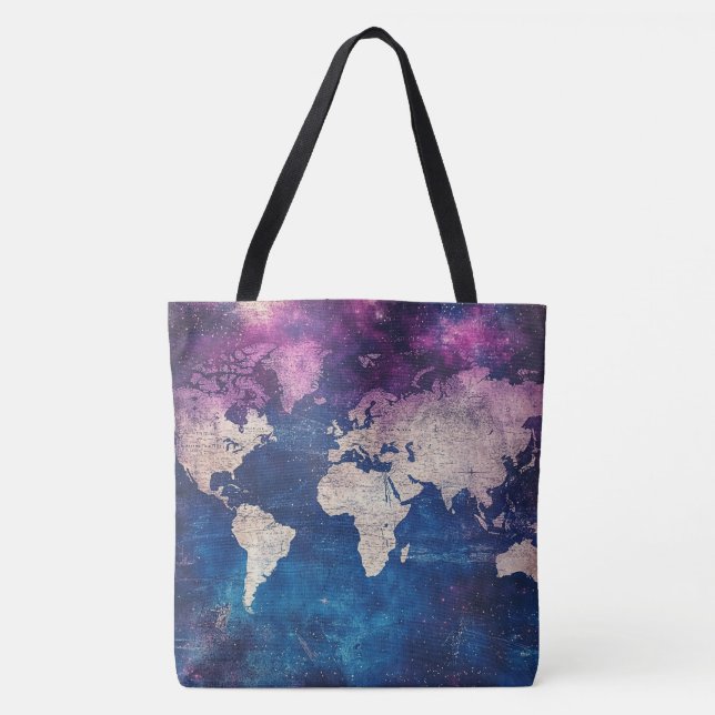 Vintage Celestial World Map (4) Tote Bag (Front)