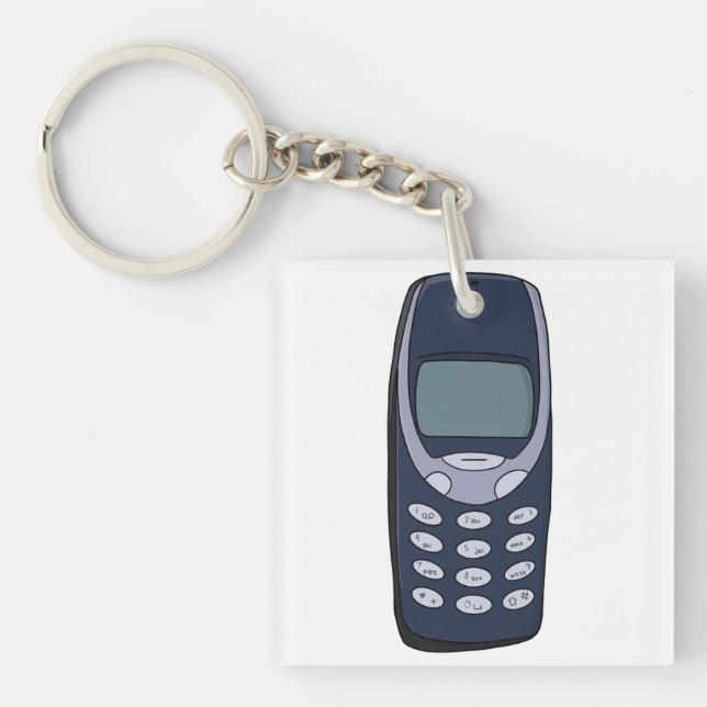 Vintage Cell Phone Key Ring (Front)