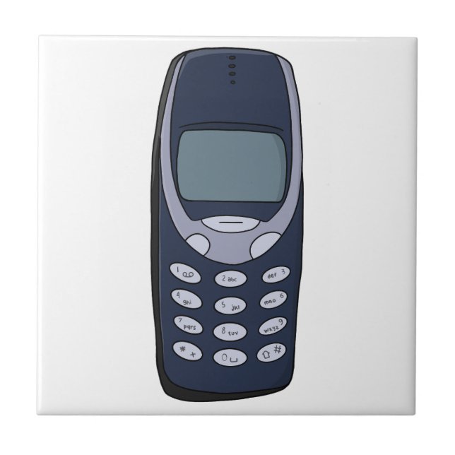 Vintage Cell Phone Tile (Front)