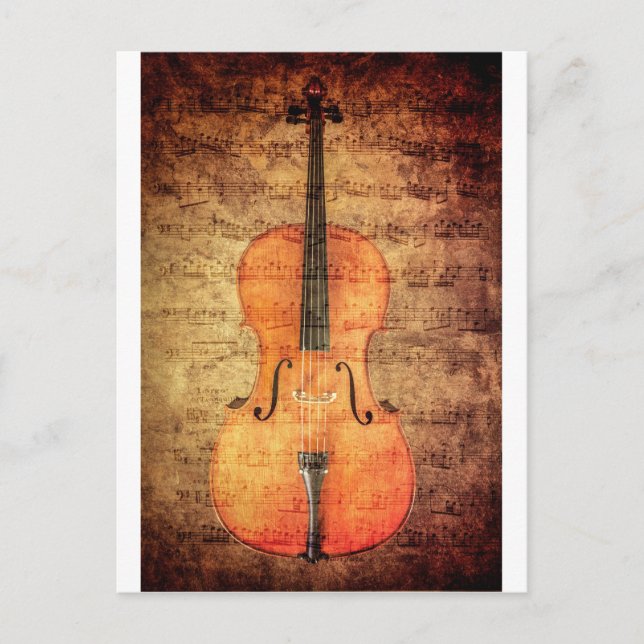 Vintage Cello Postcard (Front)