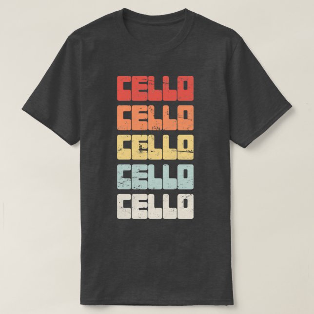 Vintage CELLO Text T-Shirt (Design Front)