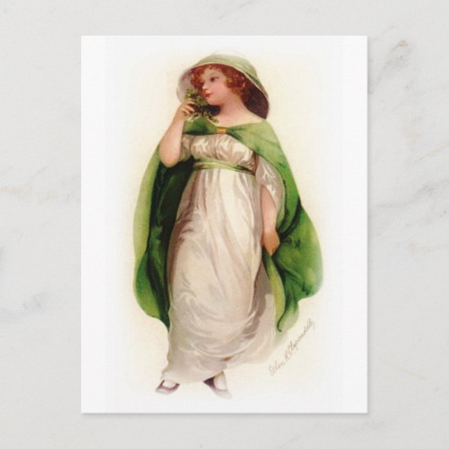 Vintage Celtic Woman Postcard (Front)