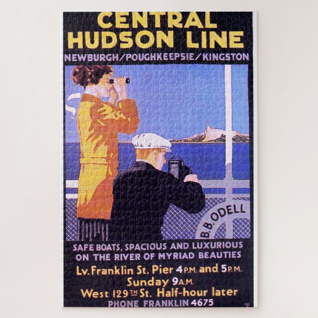 Vintage Central Hudson Line" Jigsaw Puzzle (Vertical)