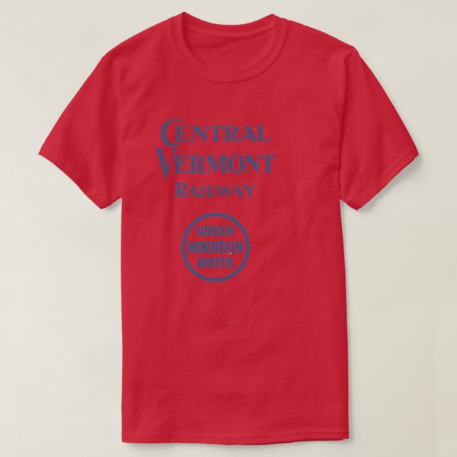 Vintage Central Vermont Railway T-Shirt (Design Front)