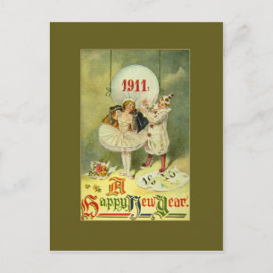 Vintage Century New Year Holiday Postcard