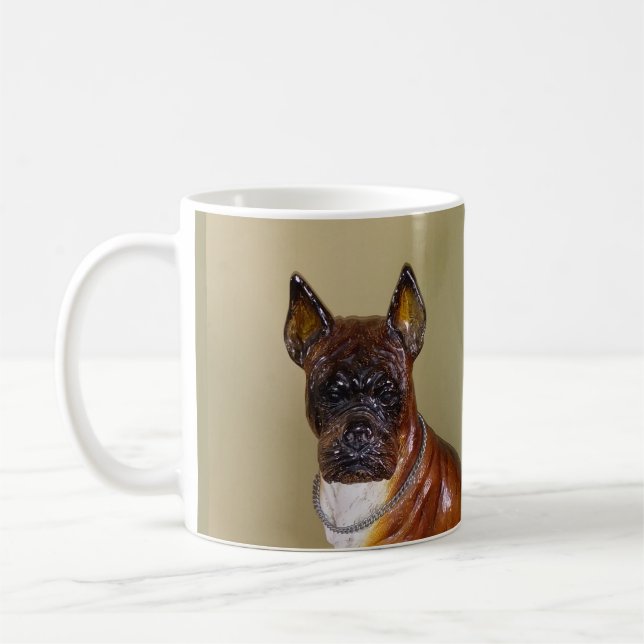 Vintage Ceramic Boxer Coffee Mug (Left)