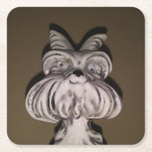 Vintage Ceramic Dog Coaster Set