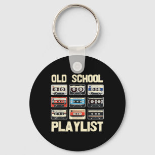 Vintage Cette Tape 80s 90s Music Retro Playlist Me Key Ring
